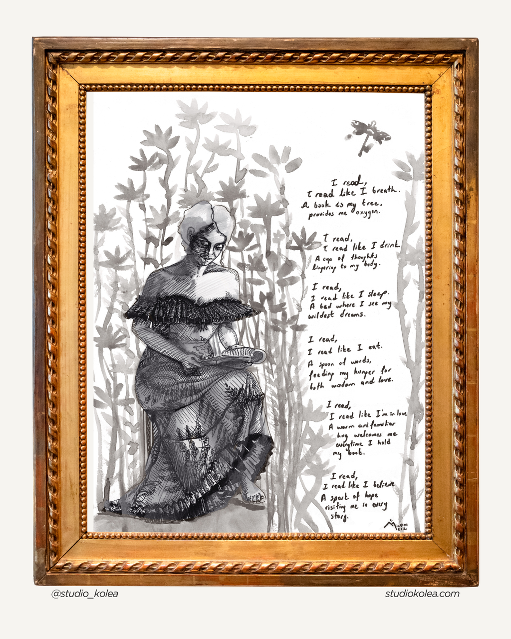 Commissioned Artwork - Ink & Pencil Portrait