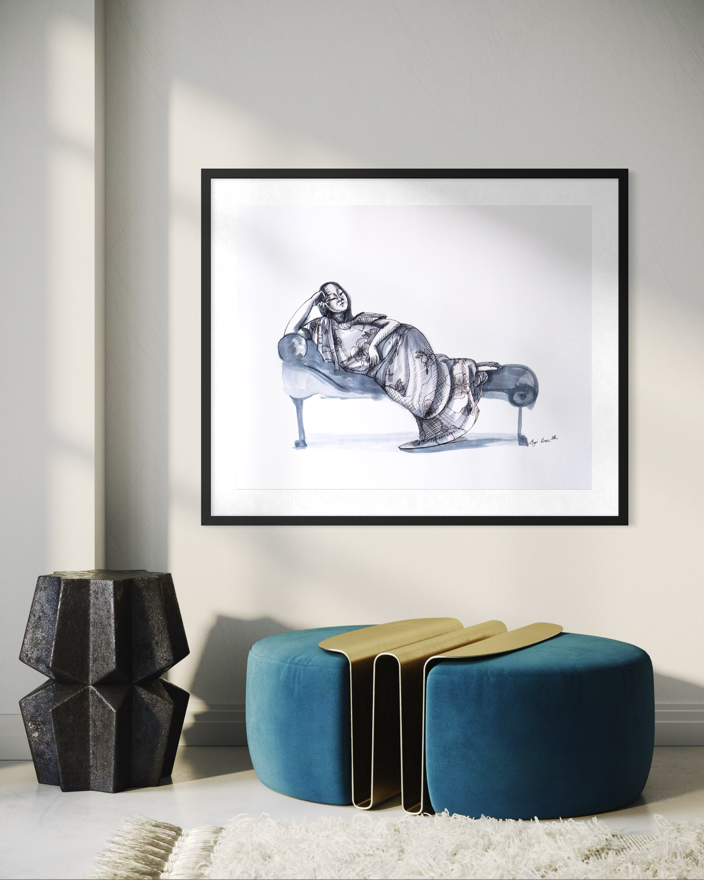 Mama Resting in Mu'umu'u (Muumuu)