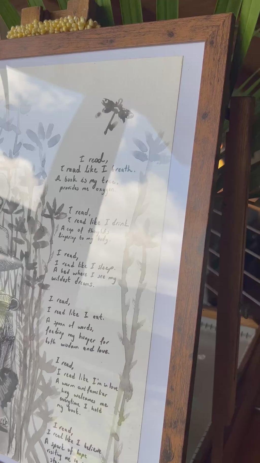 Mu‘umu‘u and a Poem (Original Painting and Poem)