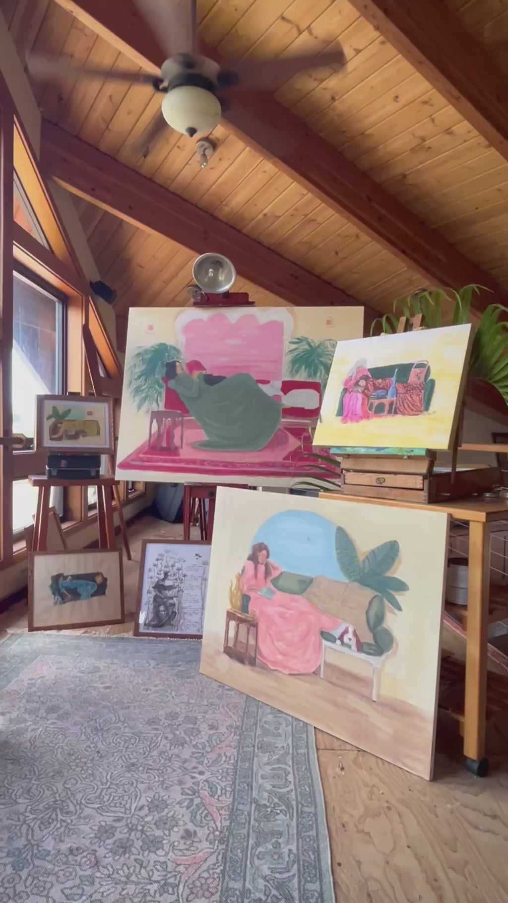 Resting in Mu‘umu‘u — Choosing me (Original Painting)